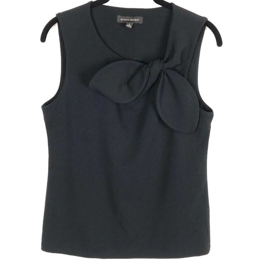 Banana Republic Bow Front Tank Top Size Black M